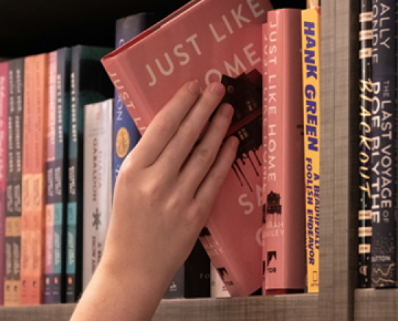 books on a shelf