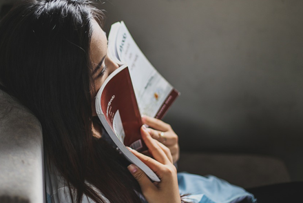 woman reading