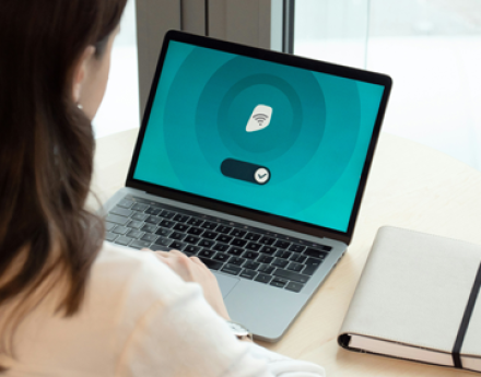 person using  wifi hotspot