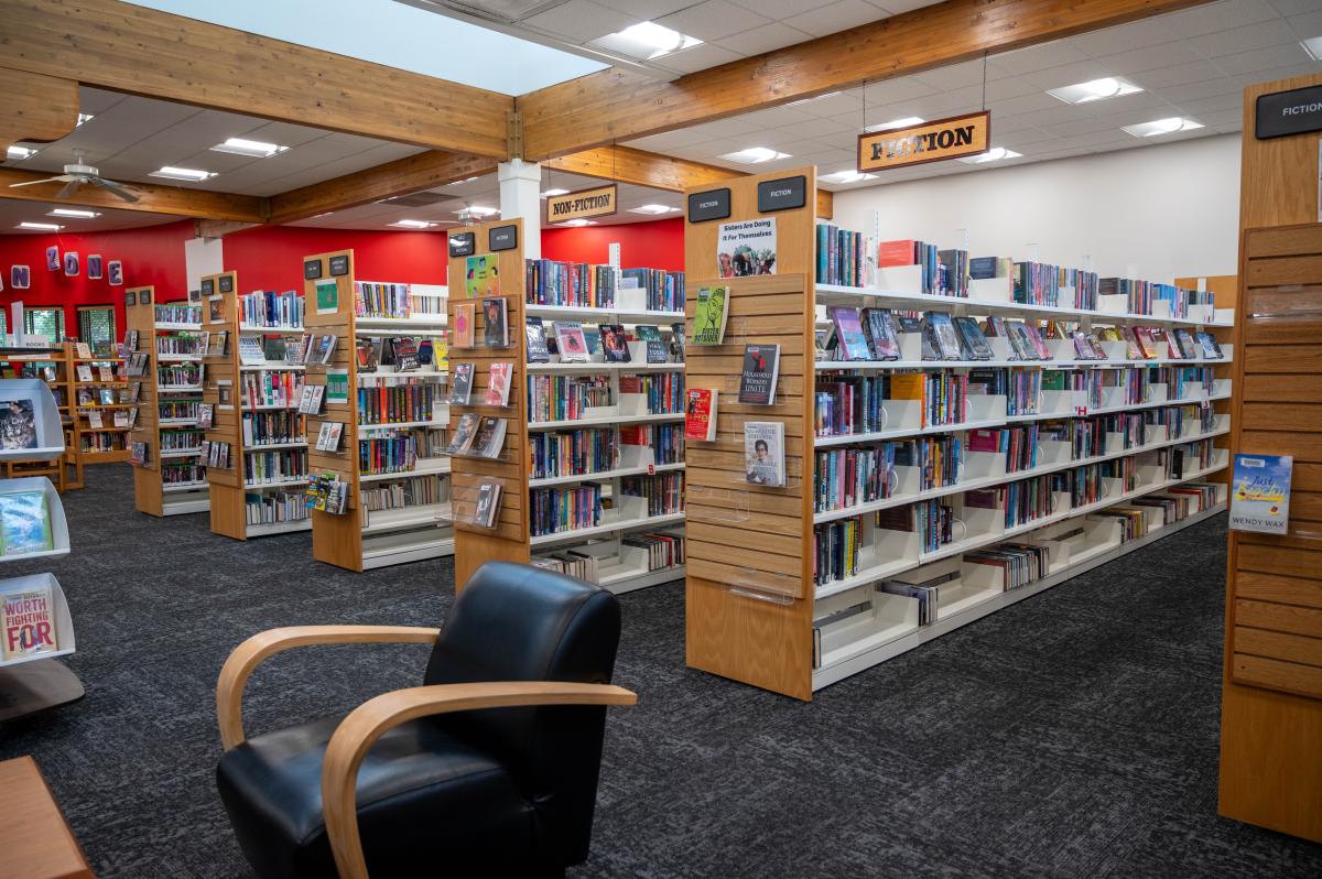 book shelves at lamb