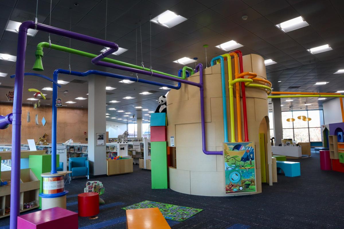 childrens area in library