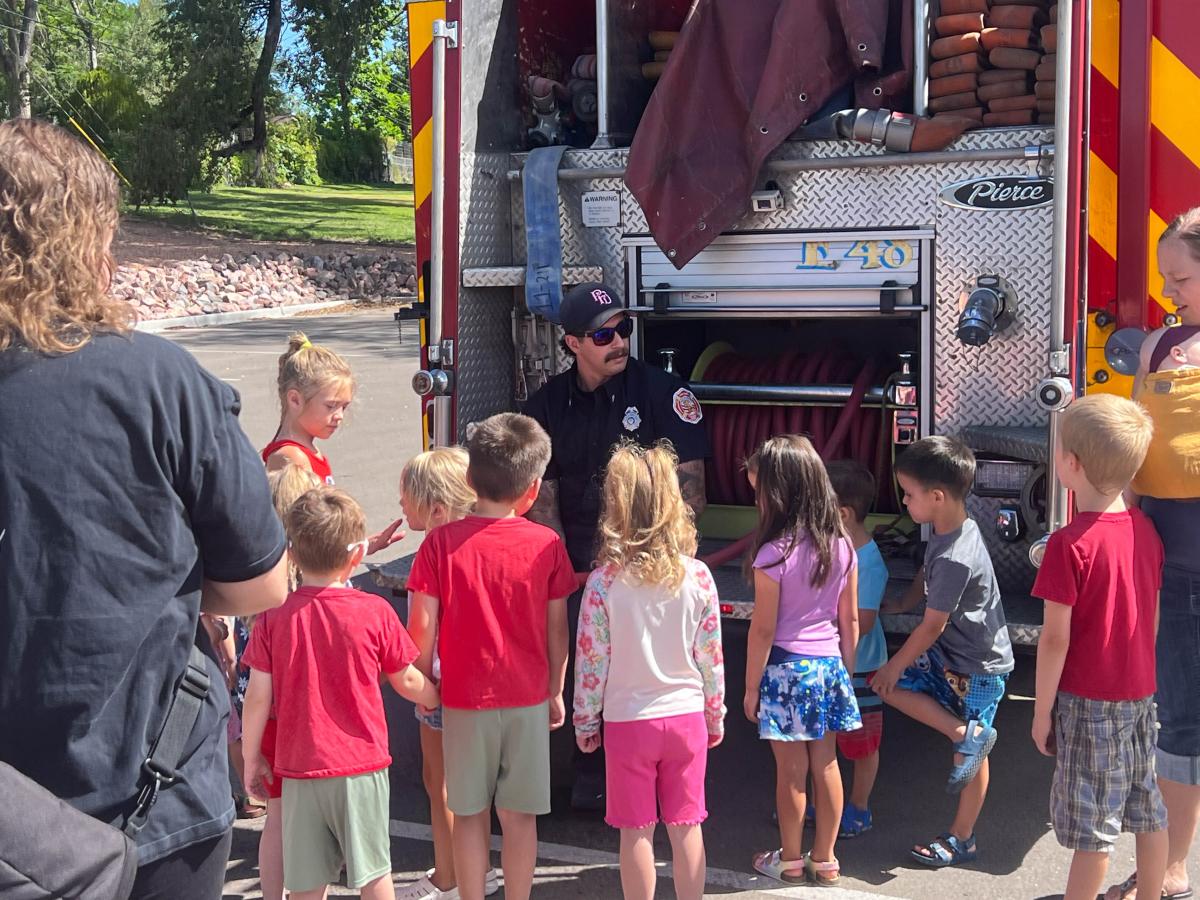 firefighter at storytime